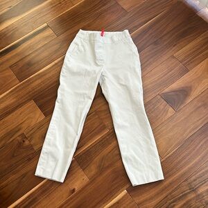 SPANX WHITE PULL ON CROPPED JEANS SIZE XSMALL